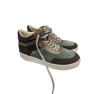 Jambu High Top Sneakers Women’s Size 6.5 Brown Blue Lace Up Casual Comfort Shoes